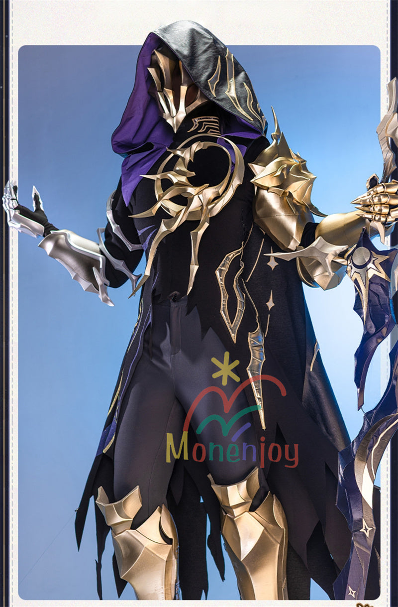 Monenjoy 崩壊スターレイル　フレイムスティーラー　コスプレ衣装　カスライナ　3d樹脂パーツ　暗黒の潮　火種を盗む者　コスチューム