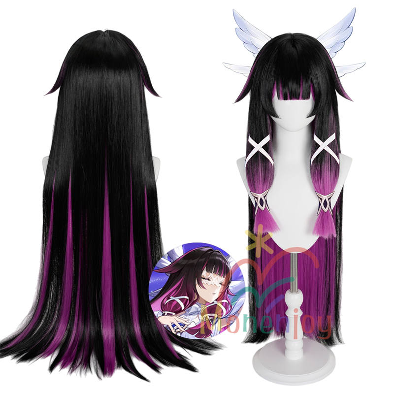 Monenjoy 原神 コロンビーナ　ウィッグ　長100cm　少女　月の少女　カツラ　アクセサリー　鬘　