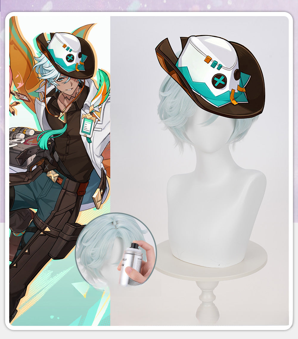 monenjoy 原神 イファ 　ウィッグ　トラロカンの竜医　コスプレ　27cm - Monenjoy