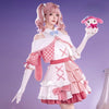 Monenjoy Girls Band Cry x Sanrio Characters Hina x My Melody Cosplay Costume Pink Costume Cute