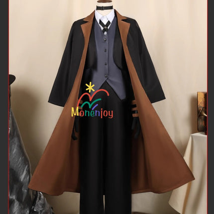 Monenjoy　納品　文豪ストレイドッグス 中原中也 コスプレ衣装　なかはら ちゅうや　イベント　帽子付GS1304 - Monenjoy