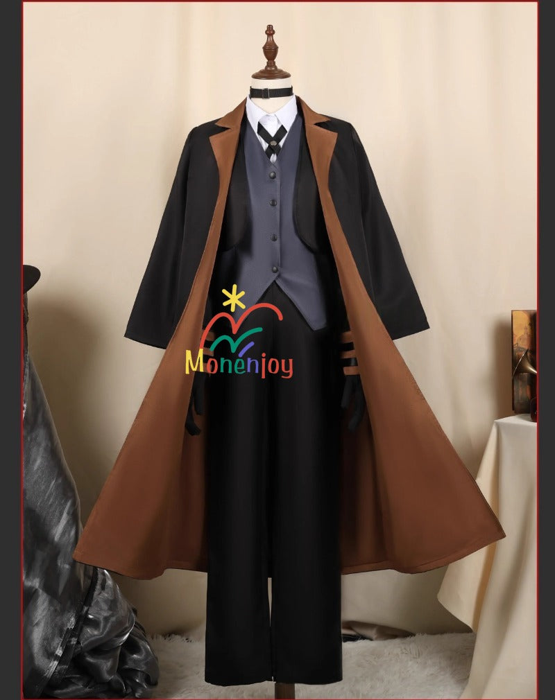 Monenjoy　納品　文豪ストレイドッグス 中原中也 コスプレ衣装　なかはら ちゅうや　イベント　帽子付GS1304 - Monenjoy