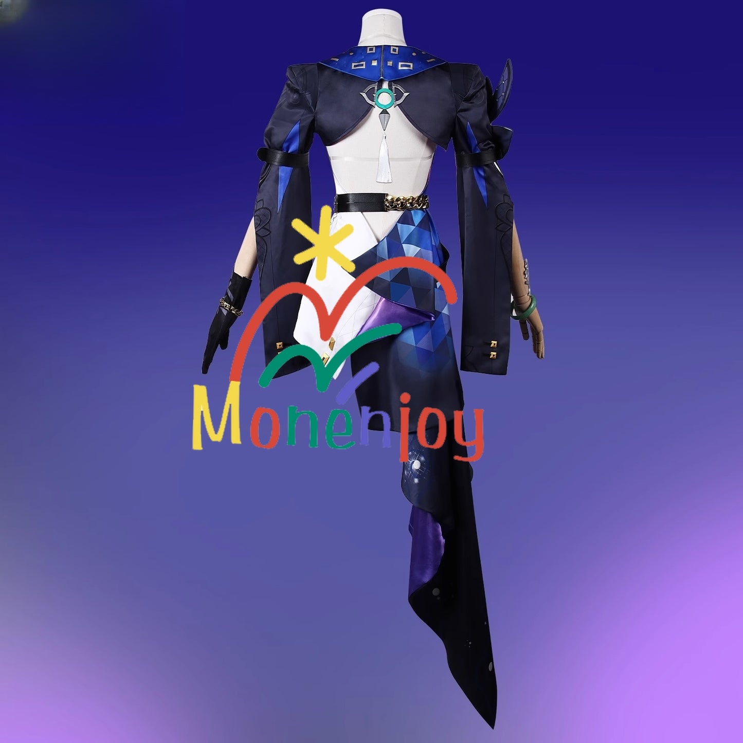 Monenjoy 崩壊スターレイル ジェイド コスプレ衣装　イベント　帽子付＋イヤリング付＋3d樹脂アクセサリー - Monenjoy