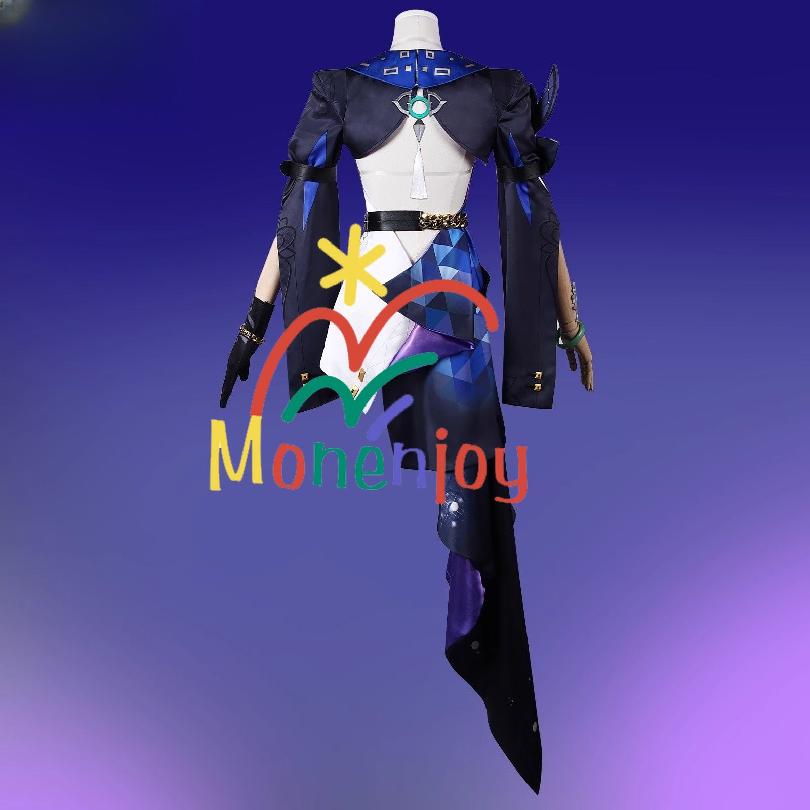 Monenjoy 崩壊スターレイル ジェイド コスプレ衣装　イベント　帽子付＋イヤリング付＋3d樹脂アクセサリー - Monenjoy