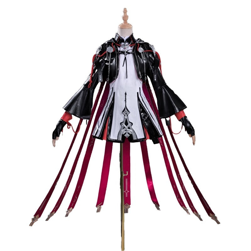 Monenjoy アークナイツ 新約エクシア コスプレ衣装刺繍柄　3ｄ樹脂アクセサリー　 高再現度 戦闘服デザイン　  Exusiai the New Covenant