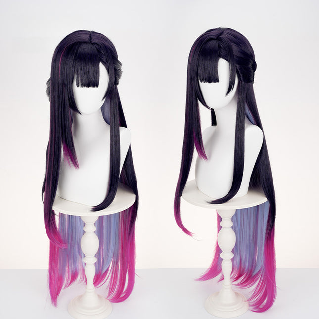 Monenjoy 崩壊スターレイル　セイレンス　ウィッグ　100cm　カツラ　Hysilens 女騎士 オンパロス　コスプレ道具　イベントGSwig002