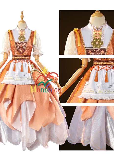 Monenjoy インフィニティニキ 望郷の風 コスプレ衣装 豊穣の賛歌 豊穣への賛辞 　髪飾り付　洋服セット　GS1308 - Monenjoy