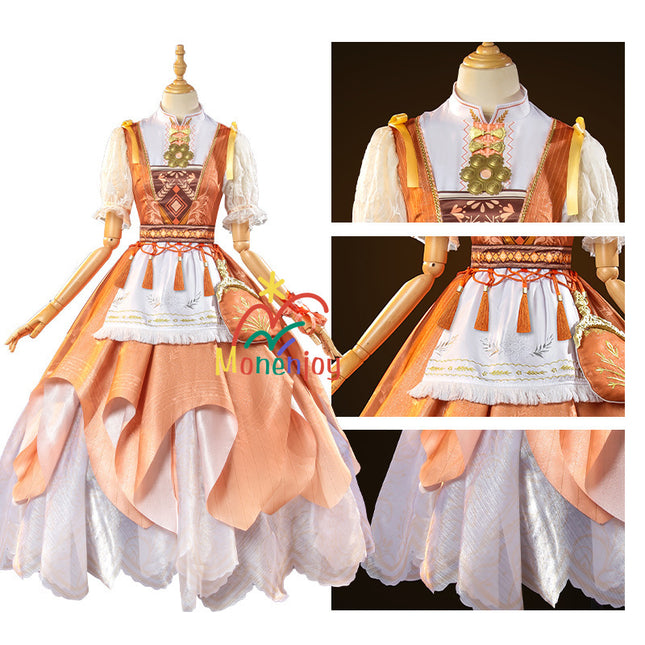 Monenjoy インフィニティニキ 望郷の風 コスプレ衣装 豊穣の賛歌 豊穣への賛辞 　髪飾り付　洋服セット　GS1308 - Monenjoy