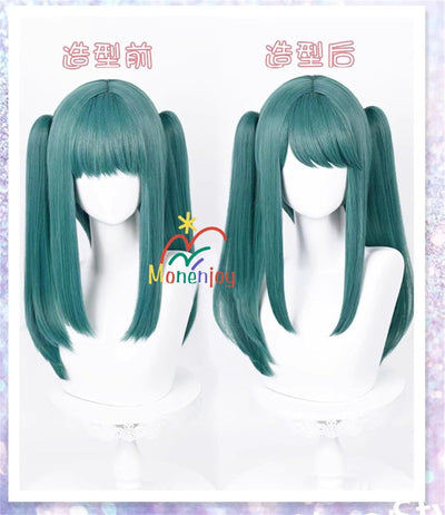 Monenjoy　初音ミク　かつら 鬘 WIG ヴァンパイア 吸血鬼 ウィッグ ネット付き コスプレ　ツインテール カツラ グッズ アニメ コスプレ道具GS1320 - Monenjoy