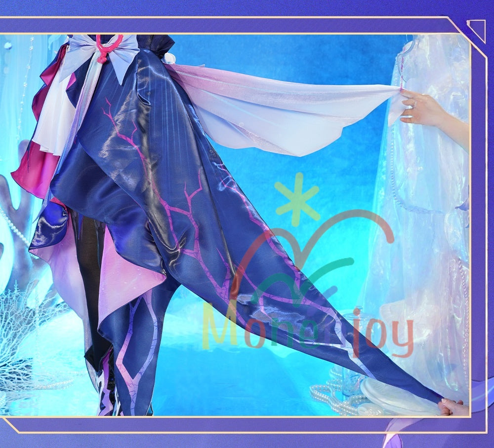 Monenjoy 崩壊スターレイル　セイレンス　Hysilens 女騎士 オンパロス シューズカバー付　3d樹脂髪飾り　コスプレ衣装 プロ仕様