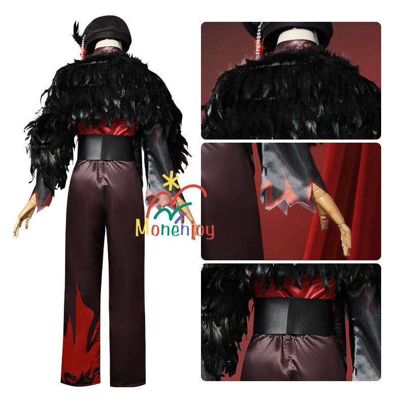 Monenjoy アイデンティティ5 画家　エドガー・ワルデン コスプレ衣装　帽子＋翼ケープ付エドガー・ワルデン誕生日2025 GS1352 - Monenjoy