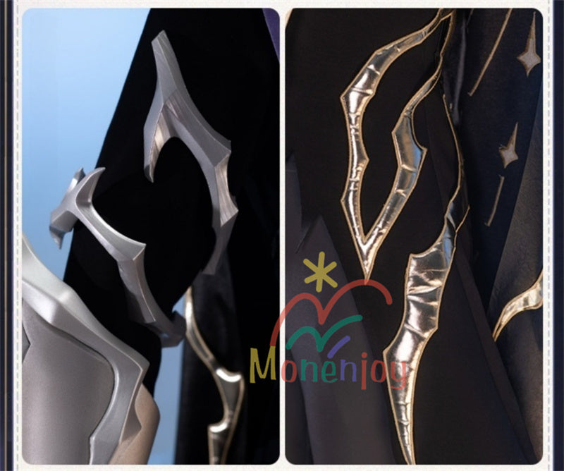 Monenjoy 崩壊スターレイル　フレイムスティーラー　コスプレ衣装　カスライナ　3d樹脂パーツ　暗黒の潮　火種を盗む者　コスチューム