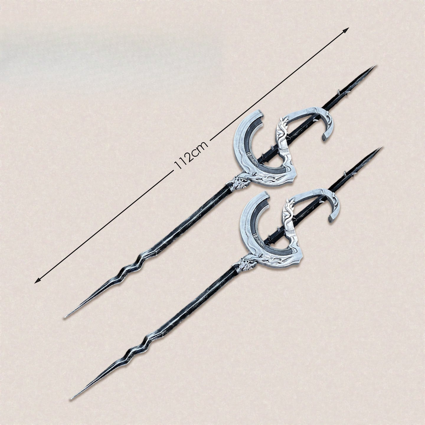 Monenjoy Arknights Lappland the Decadenza Desolate Lappland Staff 112cm PU 2-piece Set Cosplay Prop Weapon Replica Weapon