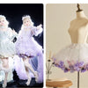 Monenjoy　ロリータ　ペチコート　花　クリノリン　バッスル　ティアードペチコート　ふわもこアンダー　ふんわり　コスプレ道具　地雷系　GS1220 - Monenjoy