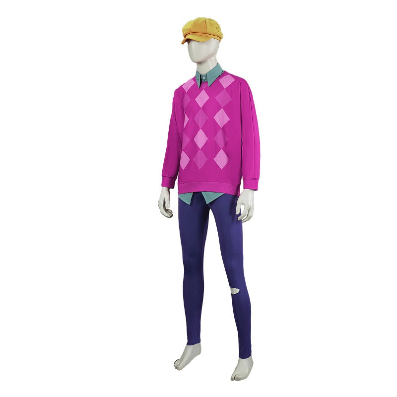 Monenjoy Animation Movie "KPOP Girls! Demon Hunters Saja Boys Live Clothes Rose Red Color Dancing Clothes Cosplay Costume Event 