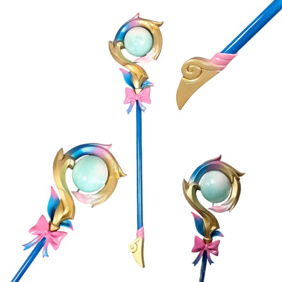 Monenjoy 崩壊スターレイル ヒアンシー　餅武器　100cm　コスプレ道具　発光　法杖　武器モデルGS-1146　PLA3dプリント製　道具 - Monenjoy