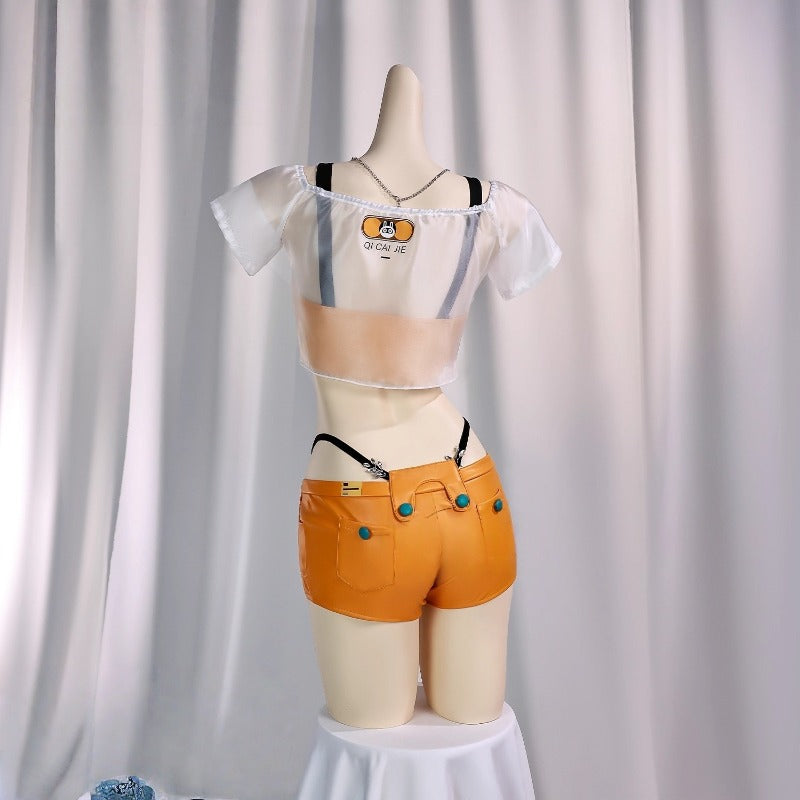 限定在庫、完売次第終了Monenjoy ゼンレスゾーンゼロ リン 夏色ブルースカイ　コスプレ衣装　 バケットハット 水着 コスチュームセット  おしゃれ グッズ おしゃれ アニメ cosplay ゼンゼロ