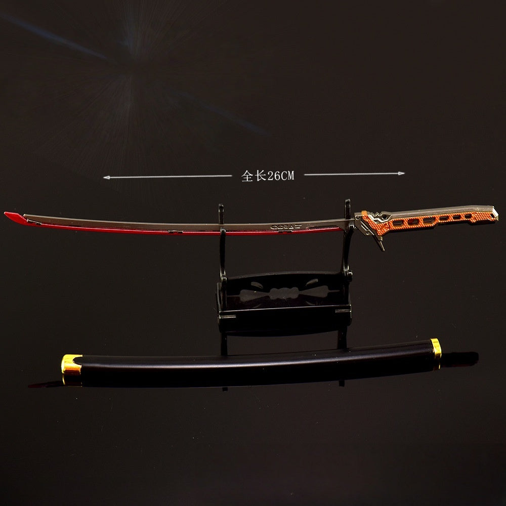 Monenjoy サイバーパンク2077 　武士　サムライ刀　26㎝　 アリーナブレイクアウト ミニチュア　武器モデル　アクセサリー　武器ファン