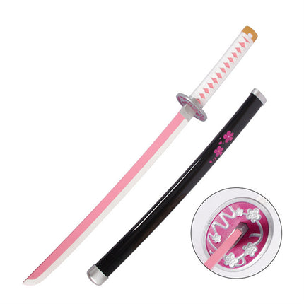 Monenjoy 鬼滅の刃 日輪刀 鬼狩り 我妻 善逸 77cm　グッズ 剣戟奇譚 竈門 和風 大正時代 子供用 コスプレ 舞台 おもちゃ 木 イベント 祭り - Monenjoy