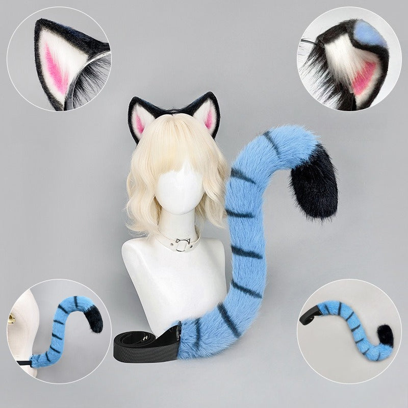 Monenjoy　映画『KPOPガールズ！デーモン・ハンターズ サジャ・ボーイズ　虎　耳＋尻尾　虎尻尾　イベント　kpop demon hunters plush K-POP  アニメーション