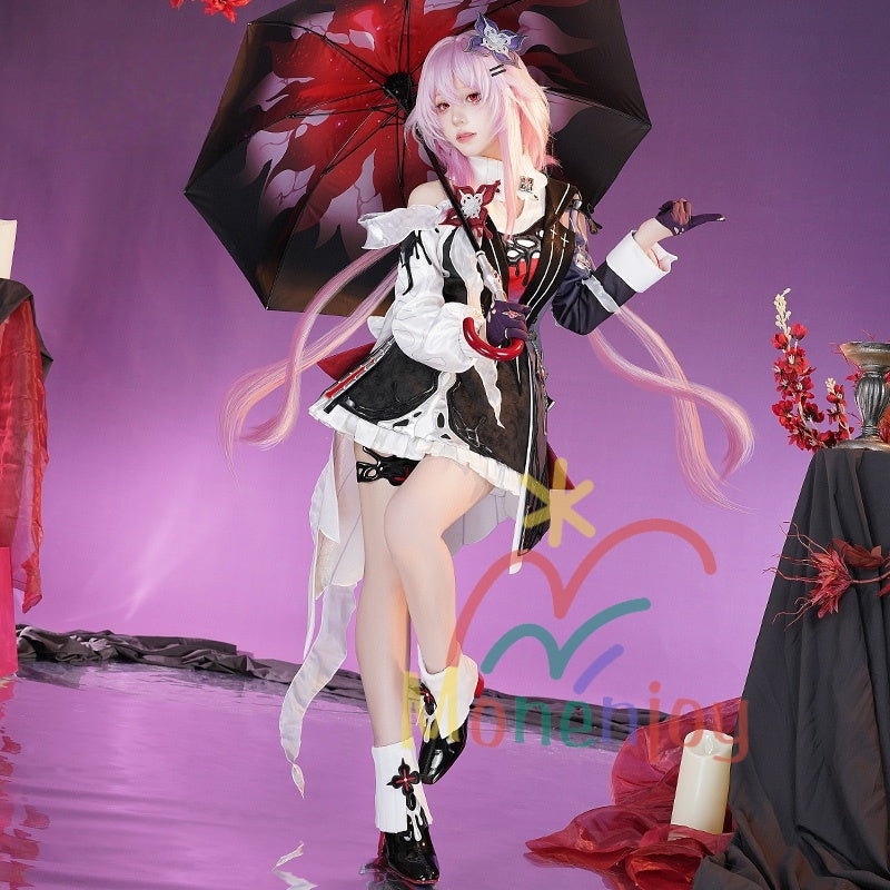 Monenjoy　崩壊スターレイル　長夜月　コスプレ衣装　記憶なのか　金属製パーツ　三月なのか　靴カバー付き　黄金裔　オロニクス　コスチュームGS1942