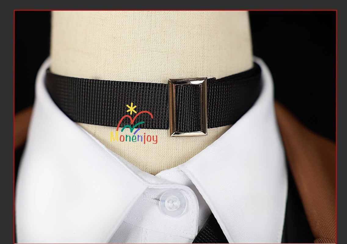 Monenjoy　納品　文豪ストレイドッグス 中原中也 コスプレ衣装　なかはら ちゅうや　イベント　帽子付GS1304 - Monenjoy