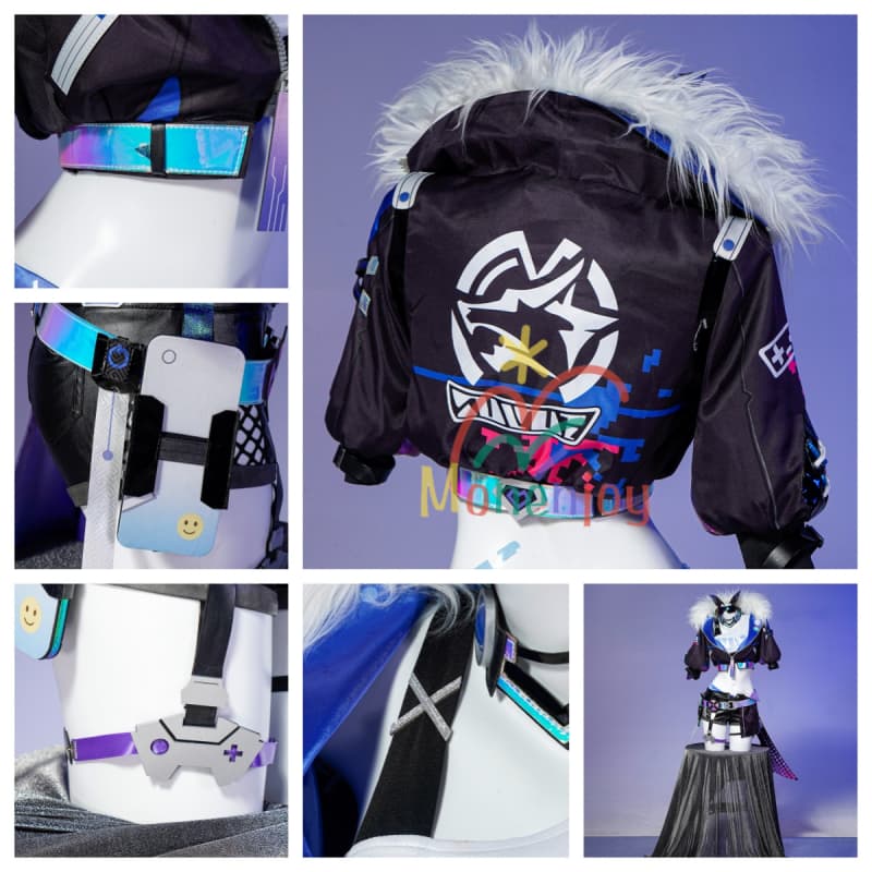 Monenjoy　崩壊：スターレイル　銀狼  コスプレ衣装　凄腕のハッカー　コスチューム　眼鏡付き　イベント　ハロウィン