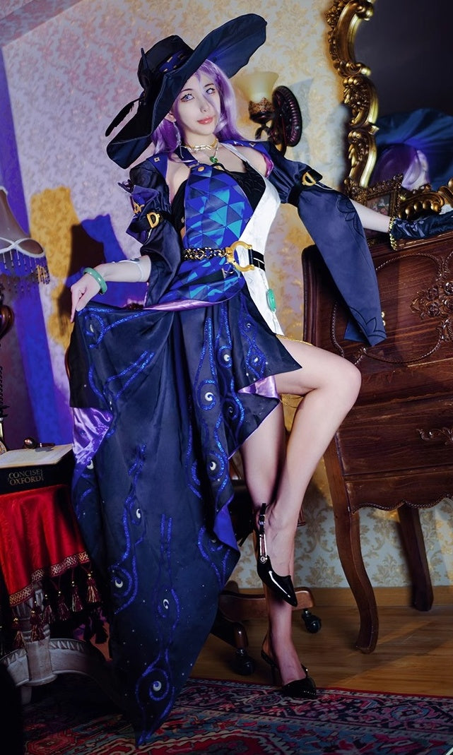 Monenjoy 崩壊スターレイル ジェイド コスプレ衣装　イベント　帽子付＋イヤリング付＋3d樹脂アクセサリー - Monenjoy