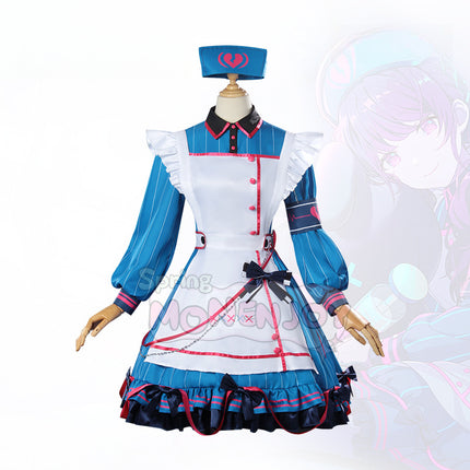 Monenjoy プロセカ 朝比奈まふゆ コスプレ衣装　feat.こぎみゅん　恒常服　ドレス　イベントGs1325 - Monenjoy