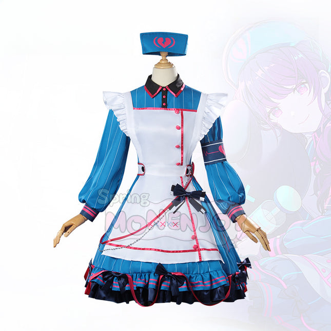 Monenjoy プロセカ 朝比奈まふゆ コスプレ衣装 feat.こぎみゅん 恒常服 ドレス イベントGs1325 - Monenjoy