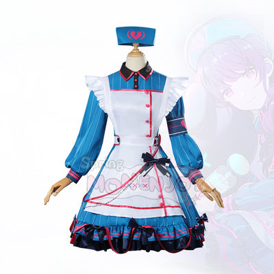 Monenjoy プロセカ 朝比奈まふゆ コスプレ衣装　feat.こぎみゅん　恒常服　ドレス　イベントGs1325 - Monenjoy