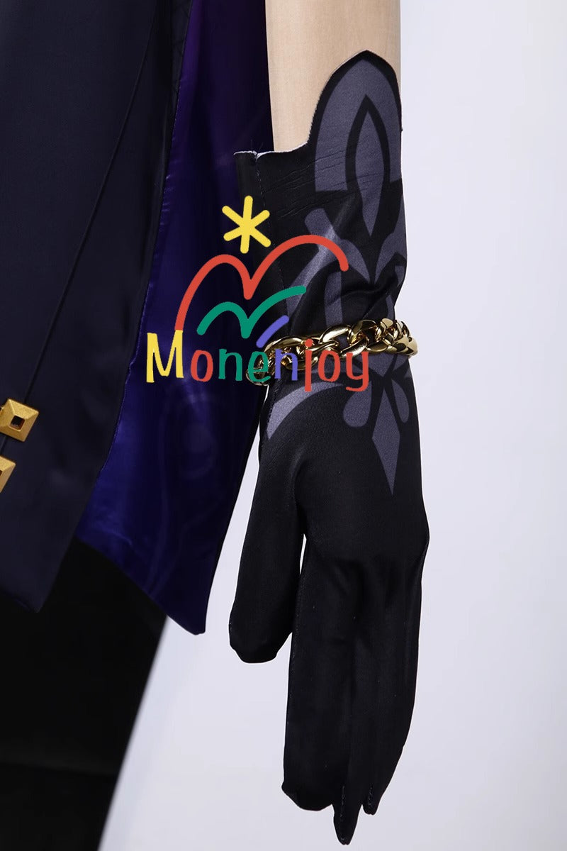 Monenjoy 崩壊スターレイル ジェイド コスプレ衣装　イベント　帽子付＋イヤリング付＋3d樹脂アクセサリー - Monenjoy