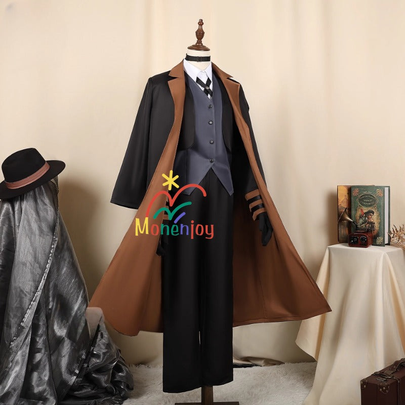 Monenjoy　納品　文豪ストレイドッグス 中原中也 コスプレ衣装　なかはら ちゅうや　イベント　帽子付GS1304 - Monenjoy
