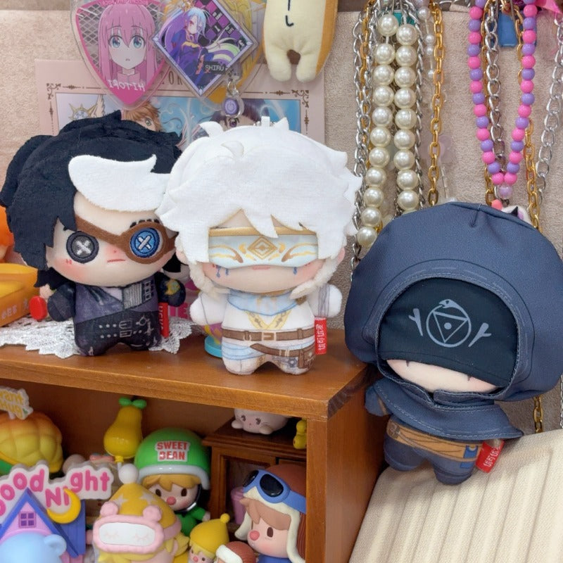 第五人格 占い師 ノワール  ぬいぐるみ  10cm キーホルダー　【SSR】ホワイト綿人形　第五人格/IdentityV 　ボロの衣装 イライ・クラーク　ふわふわ　同人グッズ　非公式グッズ