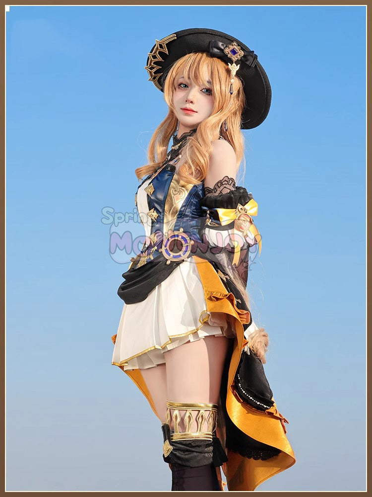 Monenjoy 原神　ナヴィア　コスプレ衣装　 金属製パーツ　神の目　Navia　棘薔薇の会の現会長　イベント　コスチュームGS1222 - Monenjoy