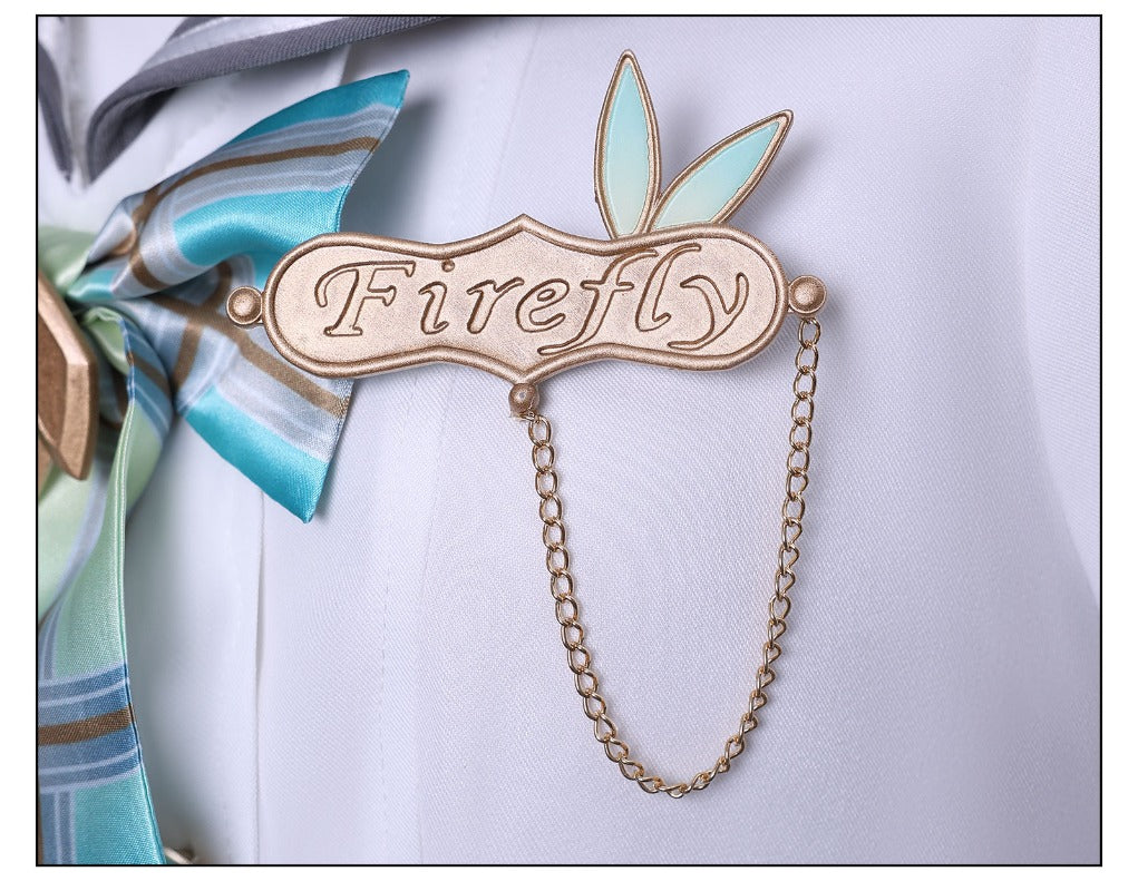 Monenjoy 崩壊スターレイル　ホタル　JK服　刺繡ロゴ　セーラー服　夏　春の贈り物　スターレイル　コスチューム　コスプレ衣装