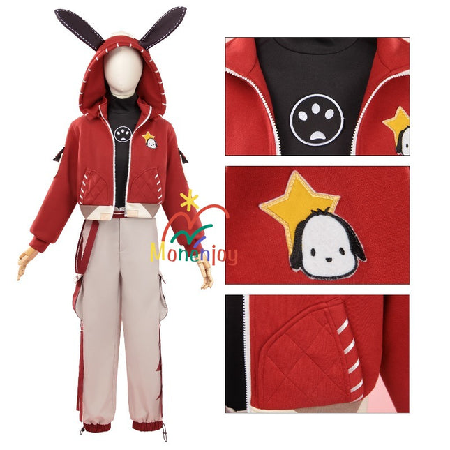 Monenjoy 限定版 第五人格×サンリオ コラボカフェ 囚人 コスプレ衣装 運動服 イベントGS1335 - Monenjoy