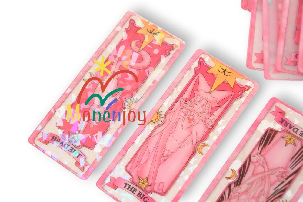 Monenjoy カードキャプターさくら　カードキャプター　54枚　呪文　クロウカード　11cm　さくらカード　クリアカード　クロウカード編 木之本桜　萌グッズ　アクセサリー　おもちゃ　アクリル板　　さくらカード編　 - Monenjoy