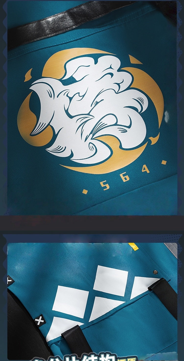 Monenjoy ゼンゼロ 星見雅  　コスプレ衣装　人工革　ホロウ第六課 　金属製パーツ　耳飾り付　コスチュームGS1932