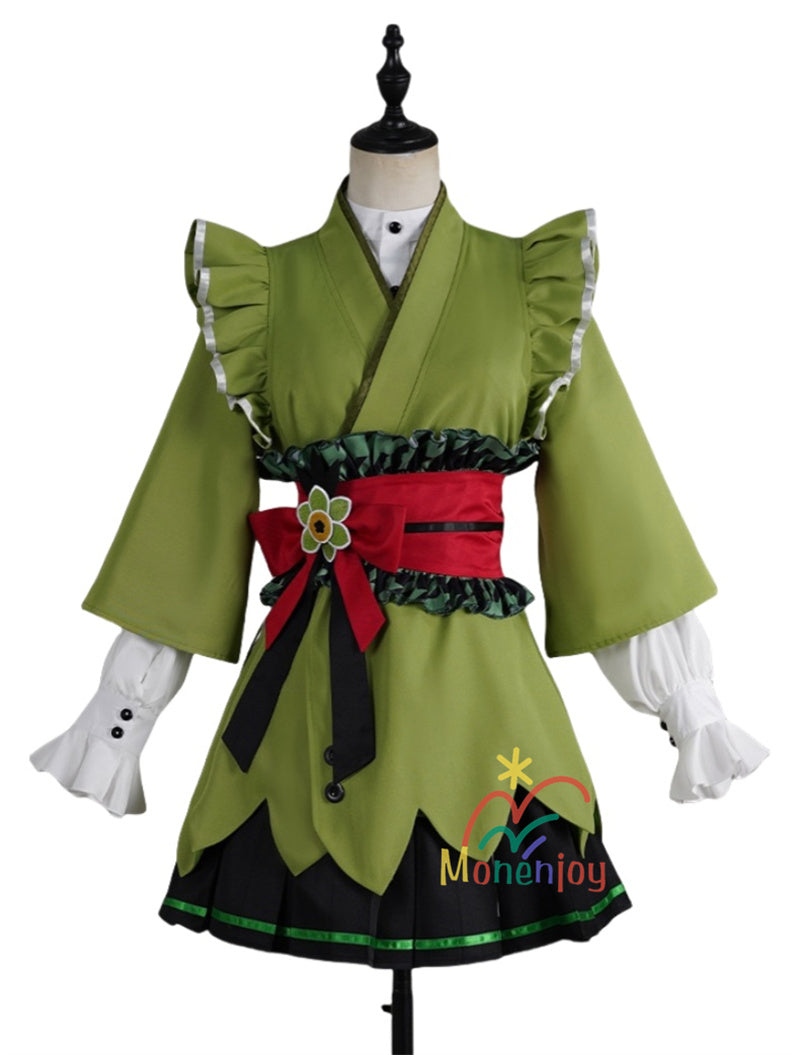 Monenjoy　前橋ウィッチーズ　新里 アズ　北原 キョウカ　三俣 チョコ　上泉 マイ赤城 ユイナ　コスプレ衣装　 メイド服　コスチューム　魔女GS1917　