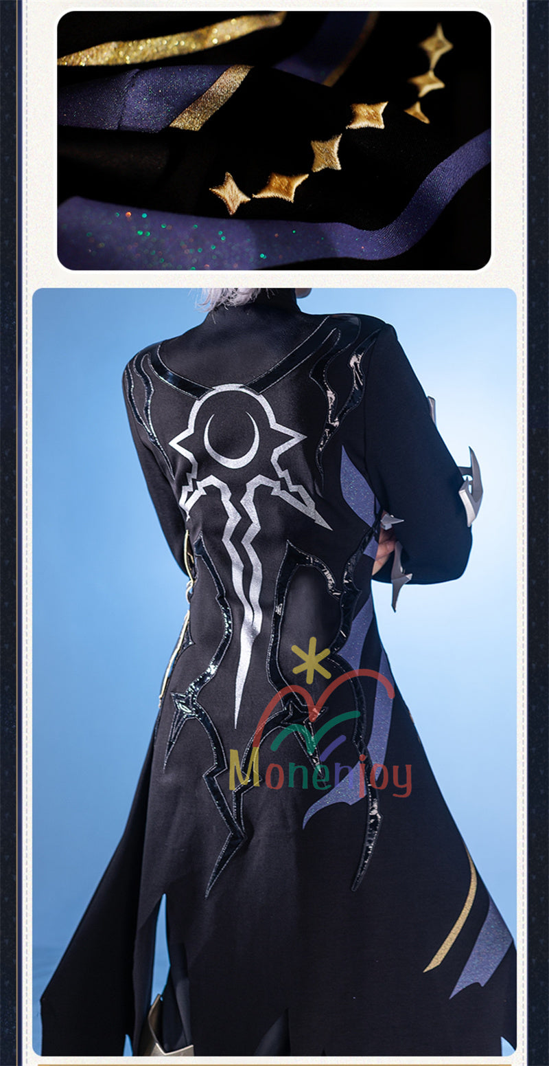 Monenjoy 崩壊スターレイル　フレイムスティーラー　コスプレ衣装　カスライナ　3d樹脂パーツ　暗黒の潮　火種を盗む者　コスチューム