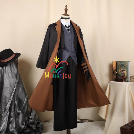 Monenjoy　納品　文豪ストレイドッグス 中原中也 コスプレ衣装　なかはら ちゅうや　イベント　帽子付GS1304 - Monenjoy