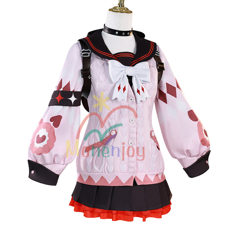 Monenjoy Zenless Zone Zero Ukinami Yuzuha Cosplay Costume Kaidanya Hair Accessory Bag JK Clothes Mini Skirt Cute Landmine Style