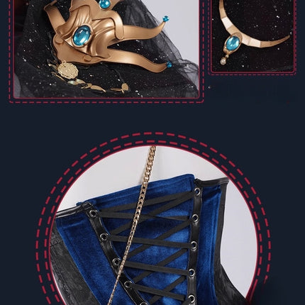 Monenjoy　アイデンティティ5　踊り子　クロートー　コスプレ衣装　IdentityV　コスプレ　眼鏡＋3ｄ樹脂アクセサリー＋鞄付　GS1158 - Monenjoy