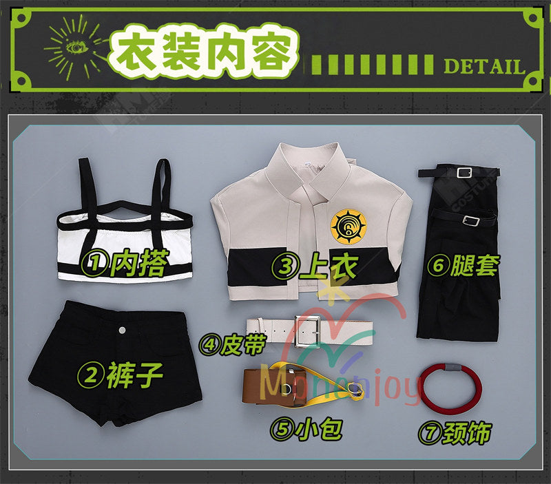 Monenjoy　ガチアクタ  リヨウ 　コスプレ衣装　GACHIAKUTA　 ザ・リッパー 　コスチューム　刺繡柄　イベント　仮装