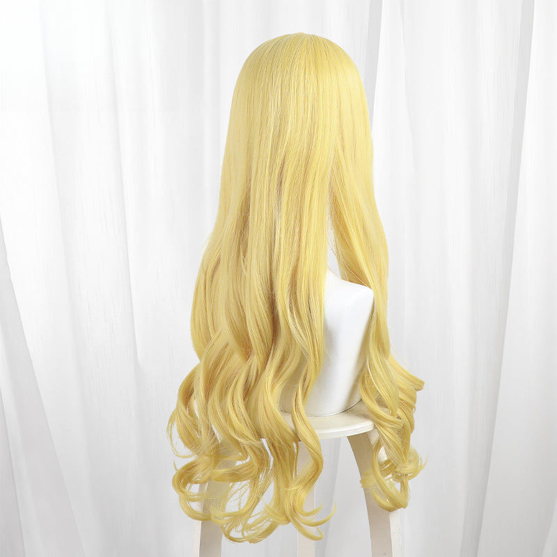 Monenjoy　タコピーの原罪  雲母坂 まりな　ウィッグ　カツラ　黄色　コスプレ道具　自然　80cm　地雷系　かわいい