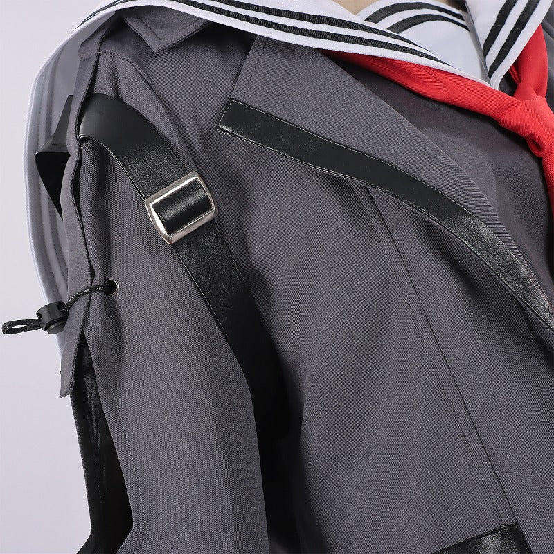 Monenjoy 鳴潮　千咲　コスプレ衣装　JK服　ちさ　 WutheringWaves  制服　グレー色　Chisa ユニフォーム　イベント　コスチュームGS1958