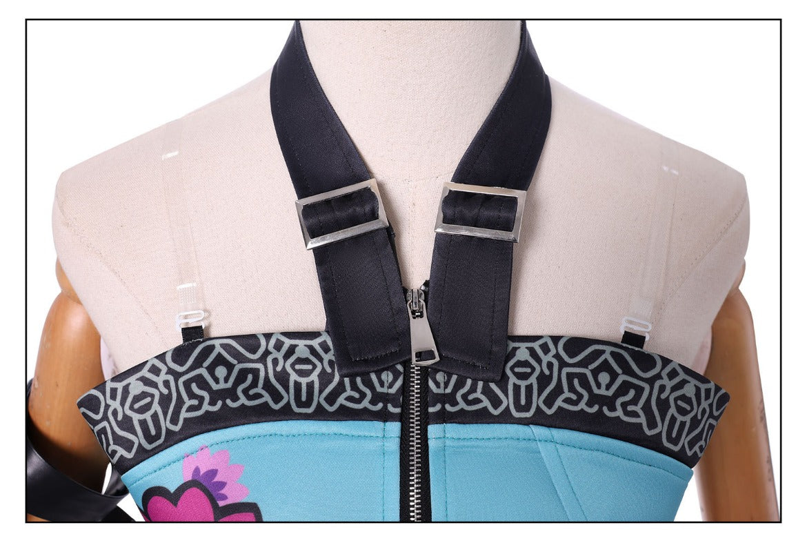 Monenjoy ชุดคอสเพลย์ Rumi จากภาพยนตร์อนิเมะเรื่อง Demon Hunters จาก KPOP Girls ชุดคอสเพลย์ Rumi Zoe สไตล์เกาหลีคุณภาพสูง 