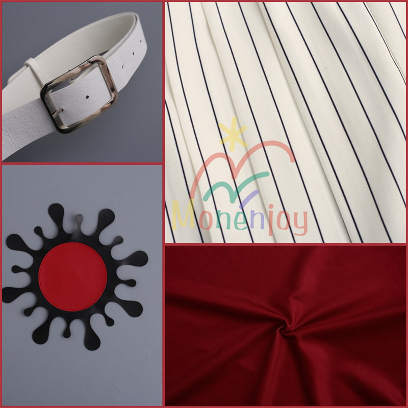 Monenjoy　鬼滅の刃 童磨 コスプレ衣装　帽子付き　どうま　衣装　上弦の弐 洋服 無限城 　ハロウィン　きめつのやいば　コスチューム