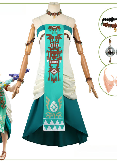 Monenjoy　ゼルダの伝説　ゼルダ姫　コスプレ衣装　ティアーズオブザキングダム　ブレワイGS1151 - Monenjoy